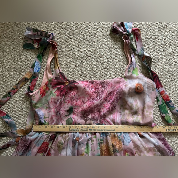Anthropologie Geisha Designs Isabella Floral Midi Puffy Dress size XXL - Picture 9 of 11